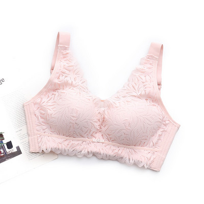 44/100 Sutien Push Up Dimensiuni Mari Moda Damă Sutien Sexy Dantela Toate Sezoanele Cu Margine Unduită Lenjerie Confortabilă Ajustată Femei