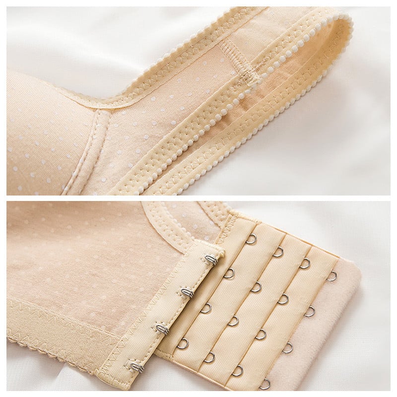 Wave Point Gather Together suur aluspesu ilma velgedeta, seljapandlad, kokkupandud puuvillane fikseeritud kahekordne õlarihm õhuke rinnahoidja