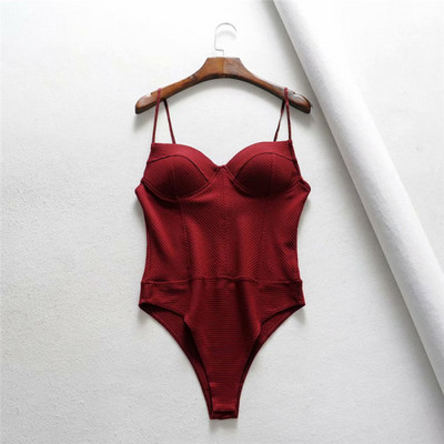 She'sModa Bodi od mješavine pamuka Ženski kombinezon Skinny Ležerni gornji dio prsluka