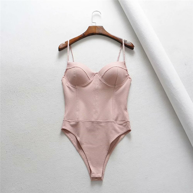 She'sModa Bodi od mješavine pamuka Ženski kombinezon Skinny Ležerni gornji dio prsluka