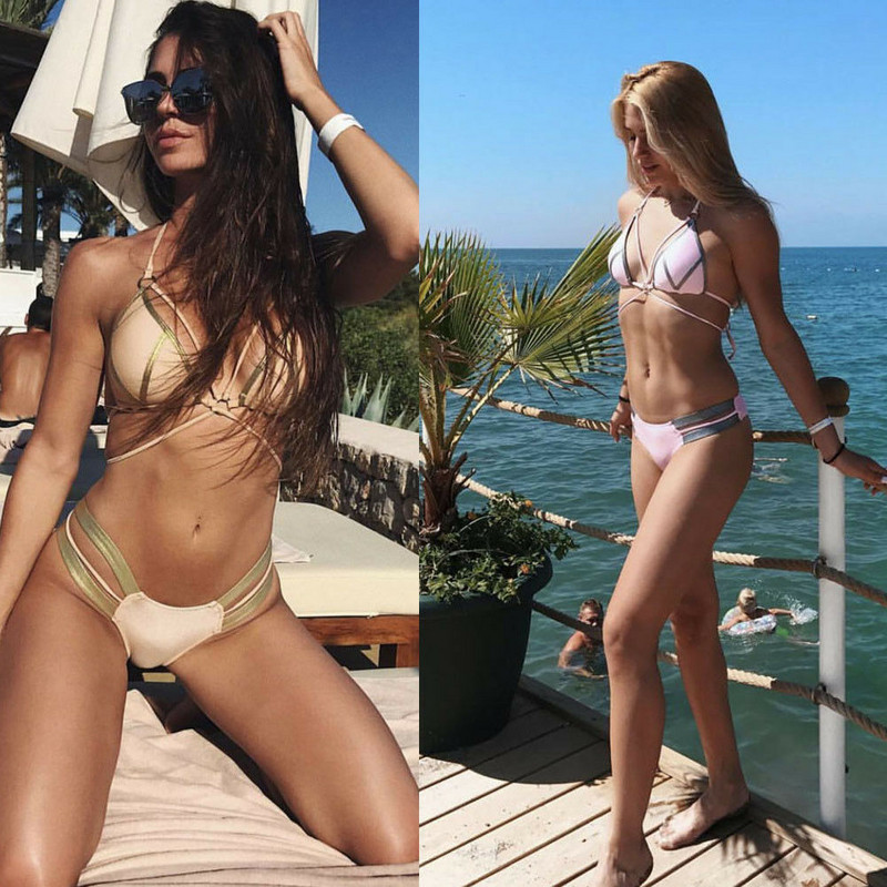 Hirigin 2019, nou-nouț, vară, femei, set sexy, costum de baie cu push-up