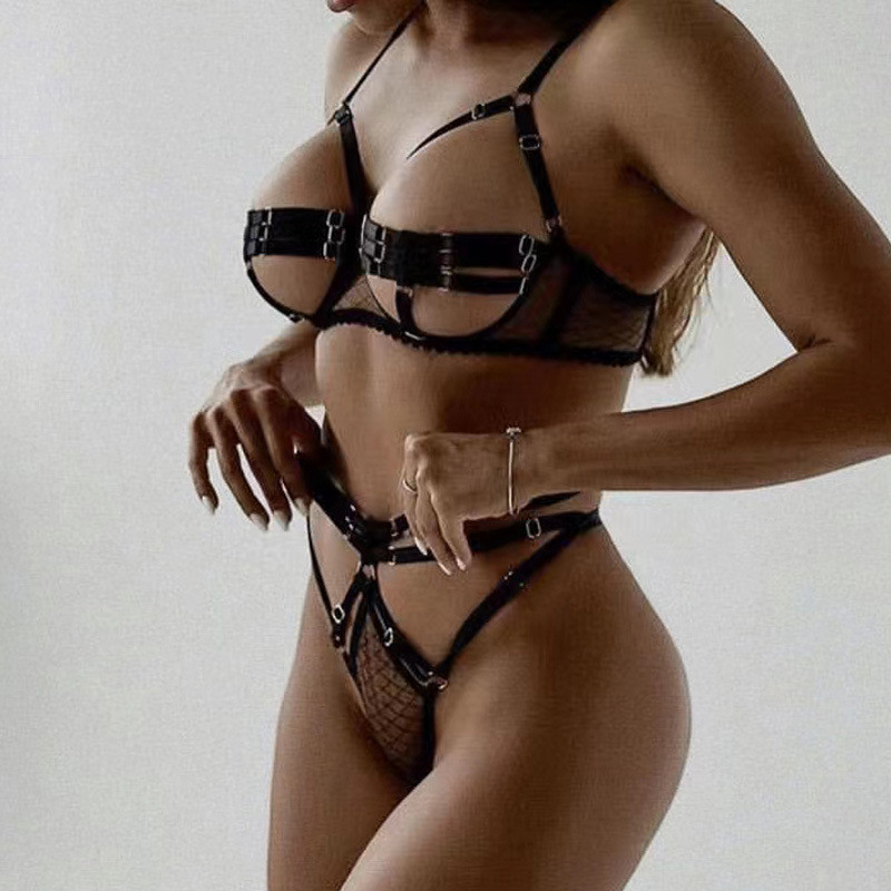 Ellolace alasti pesu Seksikas aluspesu naiste keha Sensuaalne erootiline kostüüm ilma tsenderduseta Luksuslik avatud rinnahoidja kuum intiimne komplekt