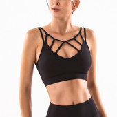 Seksikas Push Up Must Roosa Hall Spordirinnahoidja Naistele Kärbitud topp Fitnessi Kandmiseks Vest Jõusaali Spordipesu Top Naiste lühike rinnahoidja