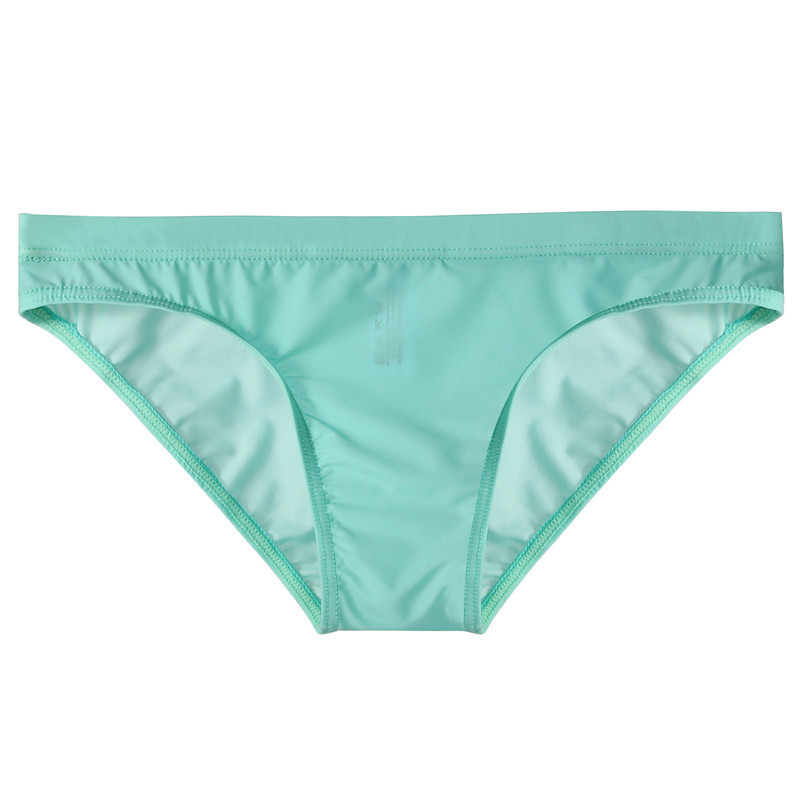 Ice Silk Muški bikini donje rublje Niski struk Muške gaćice Seksi donje gaće Prozirne gaćice Trokutaste kratke hlače