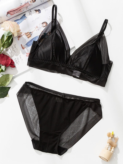 Γυναικείο σουτιέν True Silk Wire Δωρεάν Ασύρματο Δαντελένιο Διχτυωτό Bralette Διχτυωτό σουτιέν Brassiere Εσώρουχα Intimates Soutien Διαφανές σουτιέν Διαφανές