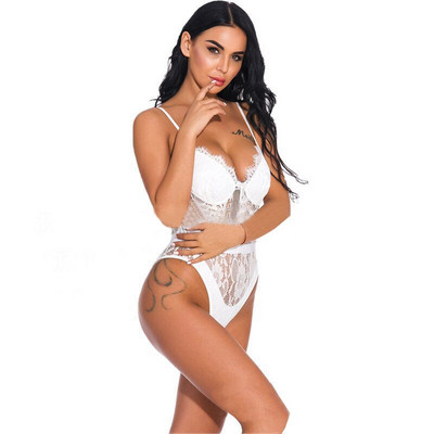 Kolmevärvilised 2019. aasta uued seksikad, pitsilised õõnsad vaatega magamisriided Naiste vabaaja kõhnad erootilised kostüümid, lühikesed kombinesoonid