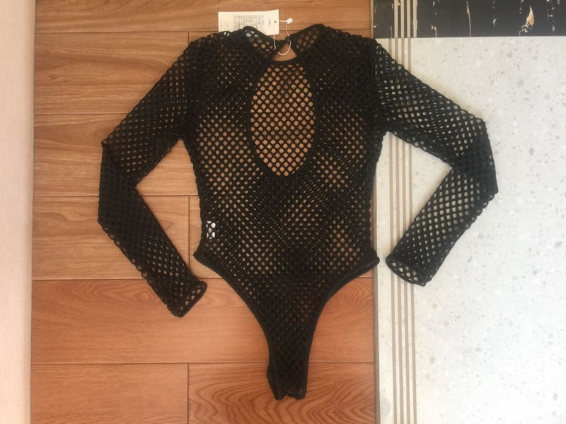 Body din plasă Costume de corp pentru femei Salopete sexy Negru Alb Body Body Top din plasă Body de plajă dintr-o bucată Salopete Combiuri Salopete