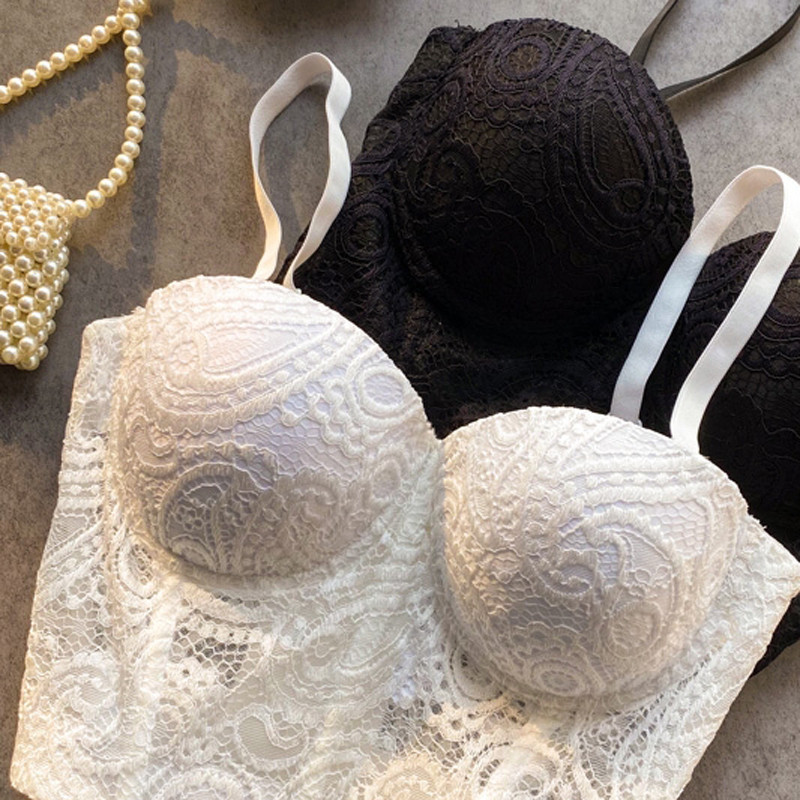 Vest Korsett Tops Elegantne seljata alumine Femme Slim Crop Sexy Lace Fish Bone Camisole Naiste Debardeur Push UP Tank Top Vest