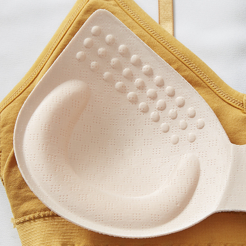 Waffle Retro Net Red Girl Sutien Fashion Mesh Piept Mic Lenjerie Intima Vesta Fara Inel De Otel Lenjerie Intima