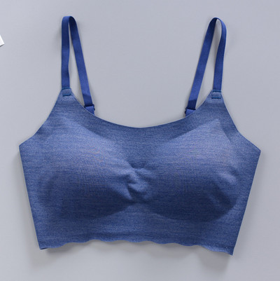 Ice Silk σουτιέν χωρίς ραφές Γυναικεία μαλακά λεπτά Push Up Γιλέκο σουτιέν Εσώρουχα Αναπνεύσιμη μπλούζα ύπνου με επένδυση στο στήθος κορυφαία γυναικεία Bralette