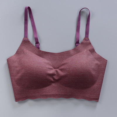 Ice Silk σουτιέν χωρίς ραφές Γυναικεία μαλακά λεπτά Push Up Γιλέκο σουτιέν Εσώρουχα Αναπνεύσιμη μπλούζα ύπνου με επένδυση στο στήθος κορυφαία γυναικεία Bralette