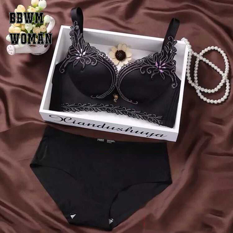 Seksi grudnjak za donje rublje Bešavno donje rublje bez okvira Prekrasan cvijet Seksi čipkasti cvjetni grudnjak ZO877