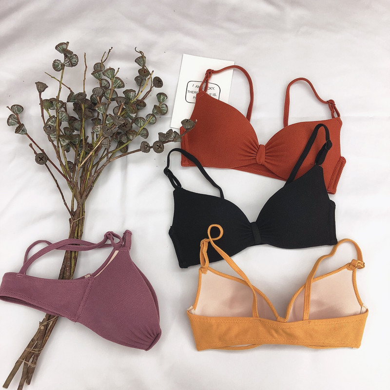 Lenjerie de corp, fără cusături, din bumbac, respirabil, fără sârmă, respirabil