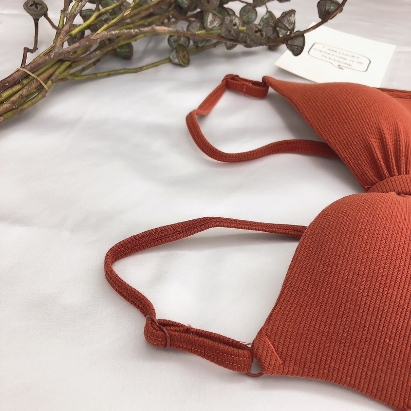 Lenjerie de corp, fără cusături, din bumbac, respirabil, fără sârmă, respirabil