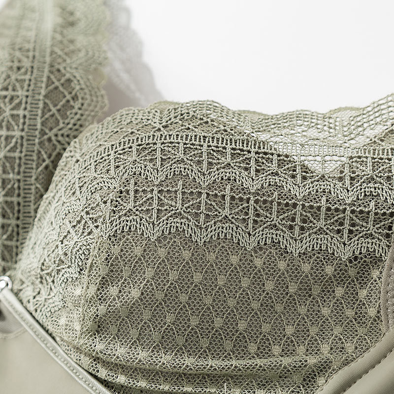 Σουτιέν με επένδυση από αληθινό μεταξωτό για γυναίκες με δαντέλα Ασύρματο λεπτό σέξι δαντέλα καθημερινά φοράτε Bralette Push Up Προσαρμογή Τύπου Mulberry Silk Bras