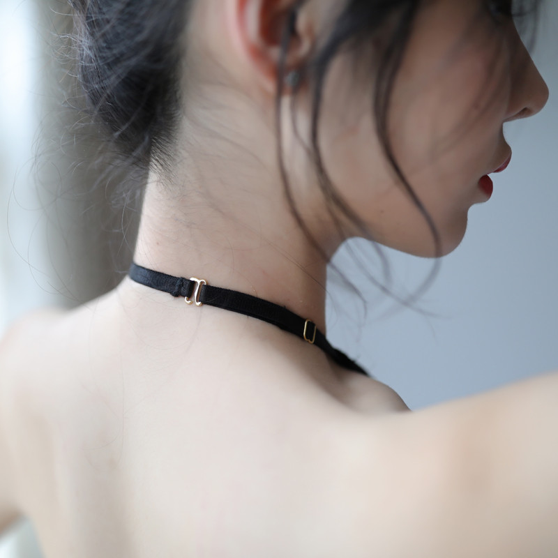 Body sexy Yhotmeng, fără spate, din plasă, agățat la gât, salopetă fără spate, pentru femei, din dantelă