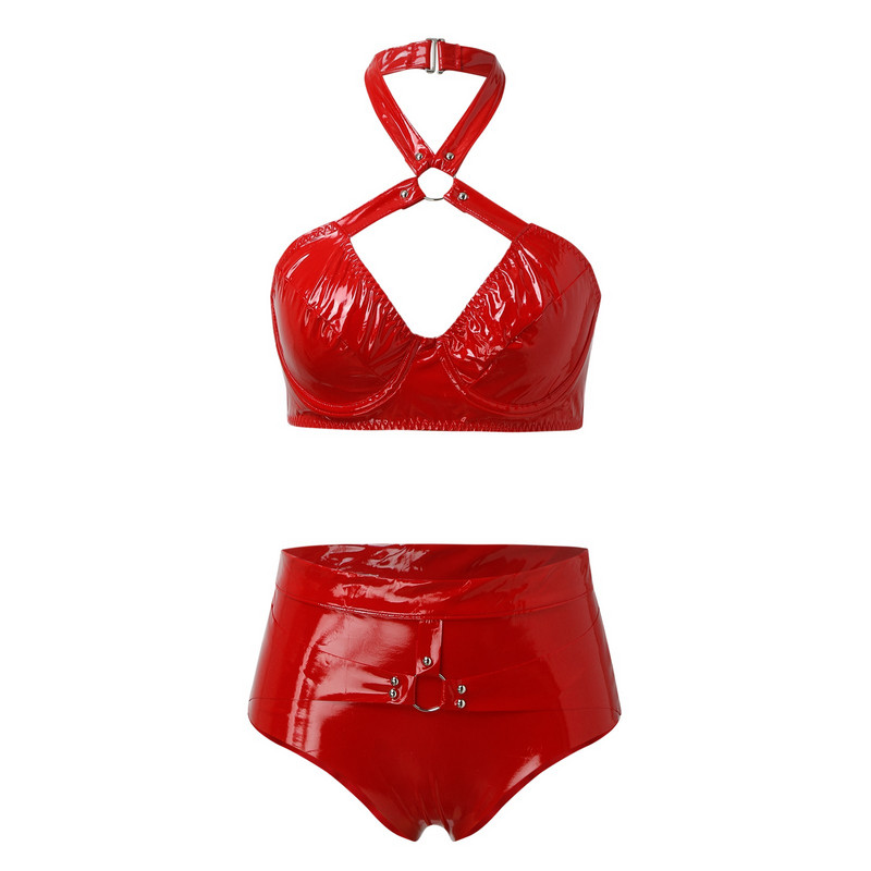 Γυναικείο Ερωτικό λουράκι εσωρούχων σε σέξι κοστούμι από καθαρό δέρμα halter σεξ προϊόν Σέξι εσώρουχα Λεπτό διχτυωτό καλσόν Femme