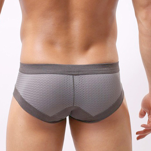 Ανδρικό σέξι διχτυωτό τρίγωνο εσώρουχο αναπνεύσιμο σλιπ πουγκί διχτυωτό σώβρακο Ανδρικό σλιπ μπικίνι  εσώρουχα calzoncillo