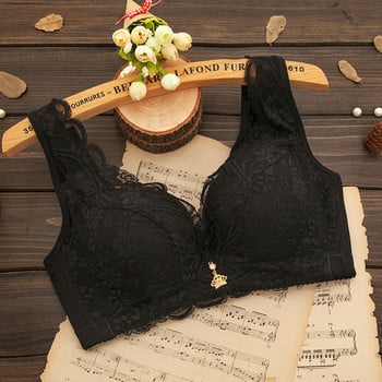 Sanderala Секси дамски дантелени сутиени с бродерия Bralette Plus Size Безжични удобни дамски ежедневни панделки Бельо с подплата