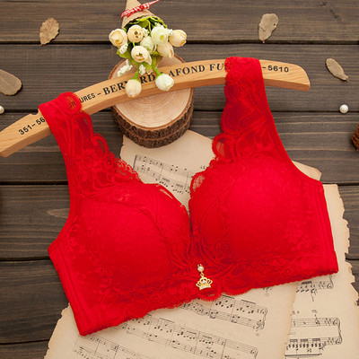 Sanderala Sexy Femei Sutiene din dantelă Broderie Bralette Plus Size Wireless Confortabil Femeie De zi cu zi Arc Lenjerie de corp Lenjerie căptușită