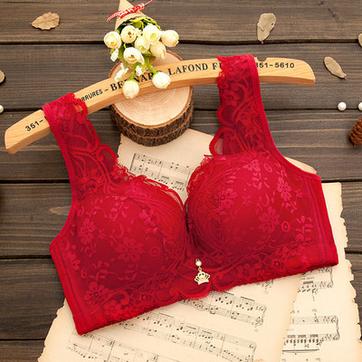 Sanderala Sexy Femei Sutiene din dantelă Broderie Bralette Plus Size Wireless Confortabil Femeie De zi cu zi Arc Lenjerie de corp Lenjerie căptușită