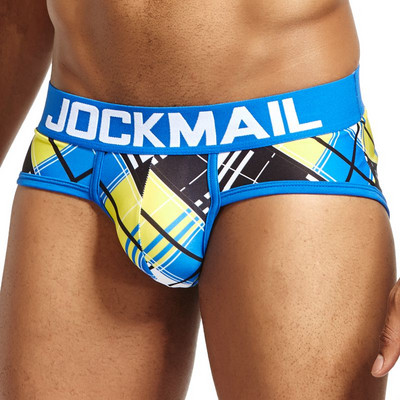JOCKMAIL Σέξι εσώρουχα ανδρικά σλιπ Cueca sissy παιχνιδιάρικο print Καμουφλάζ Εσώρουχα calzoncillos hombre slips Ανδρικά εσώρουχα Hot