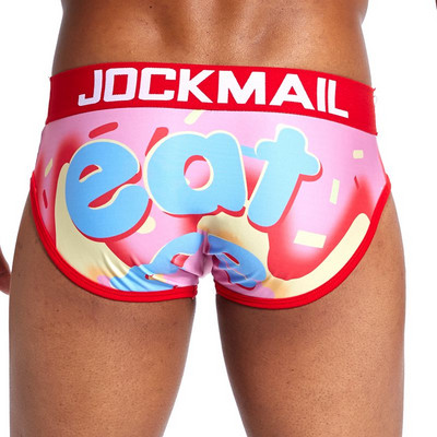 JOCKMAIL Σέξι εσώρουχα ανδρικά σλιπ Cueca sissy παιχνιδιάρικο print Καμουφλάζ Εσώρουχα calzoncillos hombre slips Ανδρικά εσώρουχα Hot