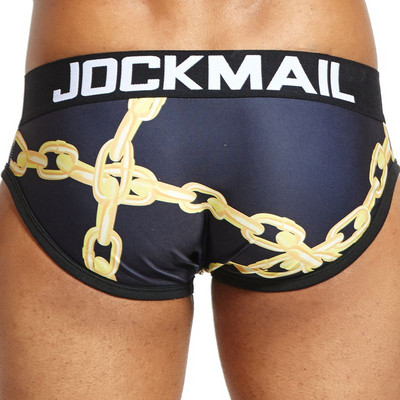 JOCKMAIL Σέξι εσώρουχα ανδρικά σλιπ Cueca sissy παιχνιδιάρικο print Καμουφλάζ Εσώρουχα calzoncillos hombre slips Ανδρικά εσώρουχα Hot