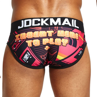 JOCKMAIL Σέξι εσώρουχα ανδρικά σλιπ Cueca sissy παιχνιδιάρικο print Καμουφλάζ Εσώρουχα calzoncillos hombre slips Ανδρικά εσώρουχα Hot