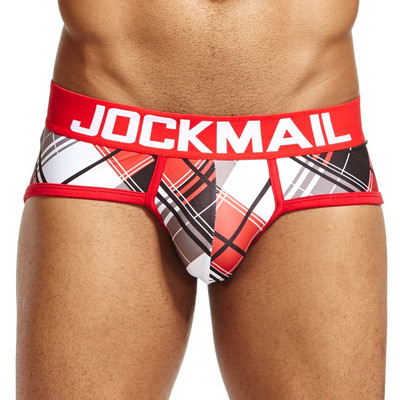 JOCKMAIL Σέξι εσώρουχα ανδρικά σλιπ Cueca sissy παιχνιδιάρικο print Καμουφλάζ Εσώρουχα calzoncillos hombre slips Ανδρικά εσώρουχα Hot