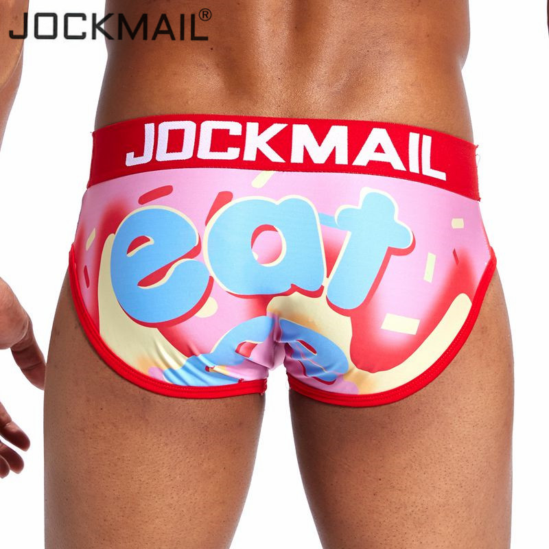 JOCKMAIL Σέξι εσώρουχα ανδρικά σλιπ Cueca sissy παιχνιδιάρικο print Καμουφλάζ Εσώρουχα calzoncillos hombre slips Ανδρικά εσώρουχα Hot