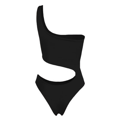 Body sexy cu mânecă lungă pe un umăr pentru femei, cu guler oblic, fără spate, pentru femei, slabe, casual, pentru femei