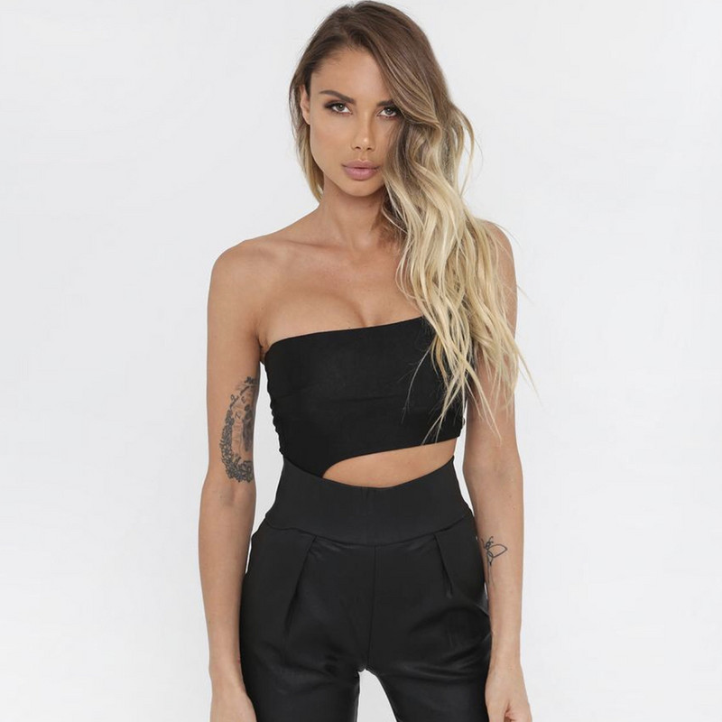 Body sexy cu mânecă lungă pe un umăr pentru femei, cu guler oblic, fără spate, pentru femei, slabe, casual, pentru femei