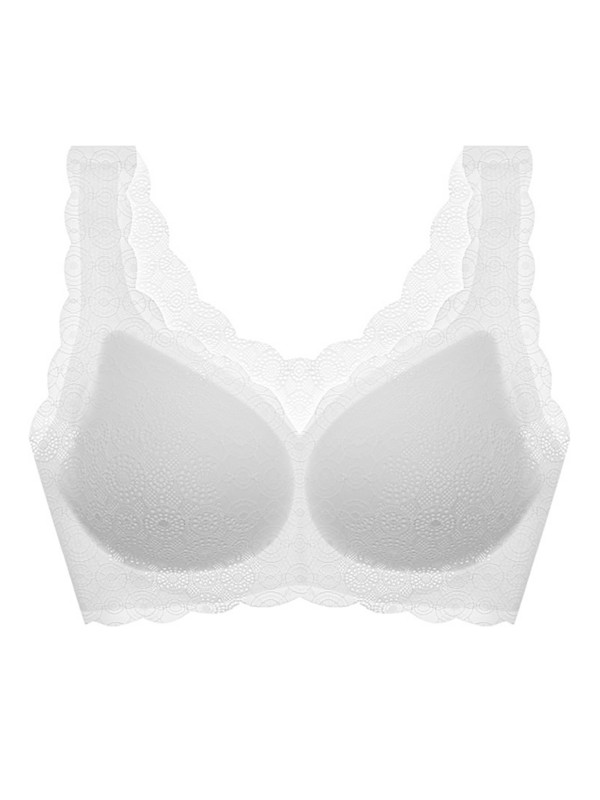 VANZTINA Sutien sexy din dantelă Sutiene fără cusături, fără oase, lenjerie de corp fără margini Sutien activ pentru femei Bralette