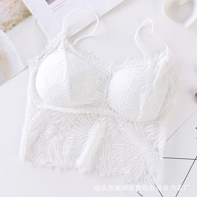 SVOKOR Γυναικεία σουτιέν Pad Push Up Ασύρματο δαντελένιο σουτιέν Κορυφαίο σέξι εσώρουχο Bralette Plus Size Fitness Εσώρουχα με μοτίβο λουλουδιών Full Cup