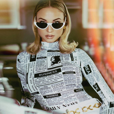 Hosszú ujjú, magas nyakú betűk nyomat szexi Bodycon Body Női Divatos Body 2019 tavaszi ősz
