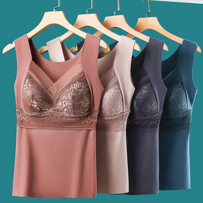 Sieviešu push up krūšturis bezšuvju Liela izmēra L-4L Bralette Top Vest Silts bieza auduma apģērbs