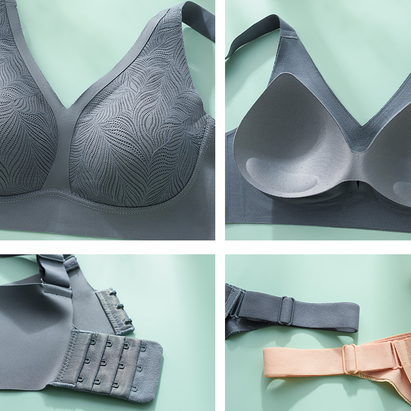 Nova modalna svilena podstava, bešavno žensko donje rublje, grudnjak s bočnim uvlačenjem, podesivi čelični grudnjak bez okvira, protiv opuštanja