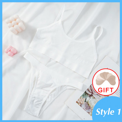 Set de sutien pentru femei Lenjerie sexy Lenjerie de corp pentru femei Bralette Topuri cu nervuri Sutien de modă pentru fete de bază Tank extensibil Crop Tops Costum