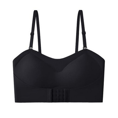 Χωρίς ίχνος στράπλες γυναικεία εσώρουχα μικρό στήθος λεπτό τμήμα συλλέγουν ειδικά αντιολισθητικά δεν μπορεί να πέσει πάνω από σωλήνα δεν σουτιέν από ατσάλινο δαχτυλίδι