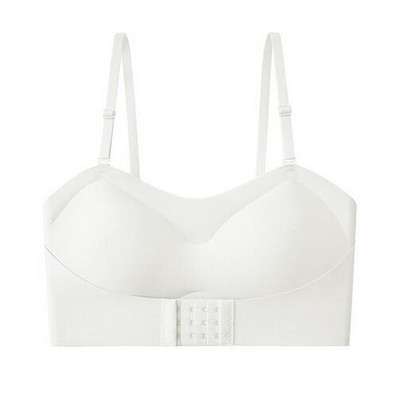 Χωρίς ίχνος στράπλες γυναικεία εσώρουχα μικρό στήθος λεπτό τμήμα συλλέγουν ειδικά αντιολισθητικά δεν μπορεί να πέσει πάνω από σωλήνα δεν σουτιέν από ατσάλινο δαχτυλίδι