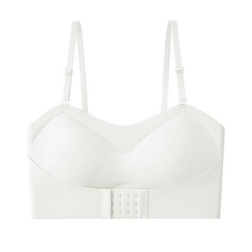 Χωρίς ίχνος στράπλες γυναικεία εσώρουχα μικρό στήθος λεπτό τμήμα συλλέγουν ειδικά αντιολισθητικά δεν μπορεί να πέσει πάνω από σωλήνα δεν σουτιέν από ατσάλινο δαχτυλίδι