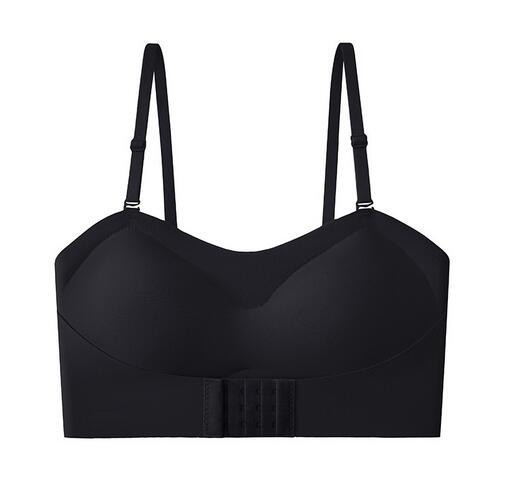 Χωρίς ίχνος στράπλες γυναικεία εσώρουχα μικρό στήθος λεπτό τμήμα συλλέγουν ειδικά αντιολισθητικά δεν μπορεί να πέσει πάνω από σωλήνα δεν σουτιέν από ατσάλινο δαχτυλίδι