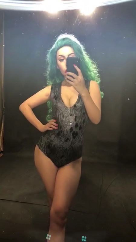 Γυναικείο σέξι Μαύρο κορμάκι αμάνικο 3D εκτύπωσης Λουλούδια Νυχτερινό πάρτι Celebrate Performance Dancer Singer Stage Wear