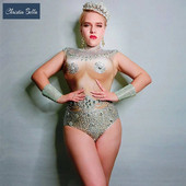 Christia Bella Club de noapte Costume de dans sexy Salopete de cântăreață pentru femei.