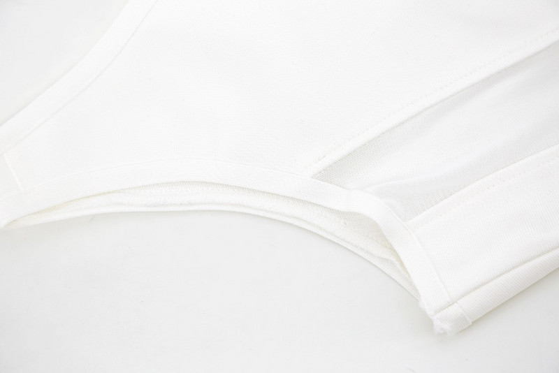 Αμάνικο λουράκι σπαγγέτι Σέξι ρούχα παραλίας Καλοκαιρινό μαγιό Φορμάκια Διασημότητες Χονδρική πώληση Skinny Cami Bodycon Λευκό κορμάκι γυναικών