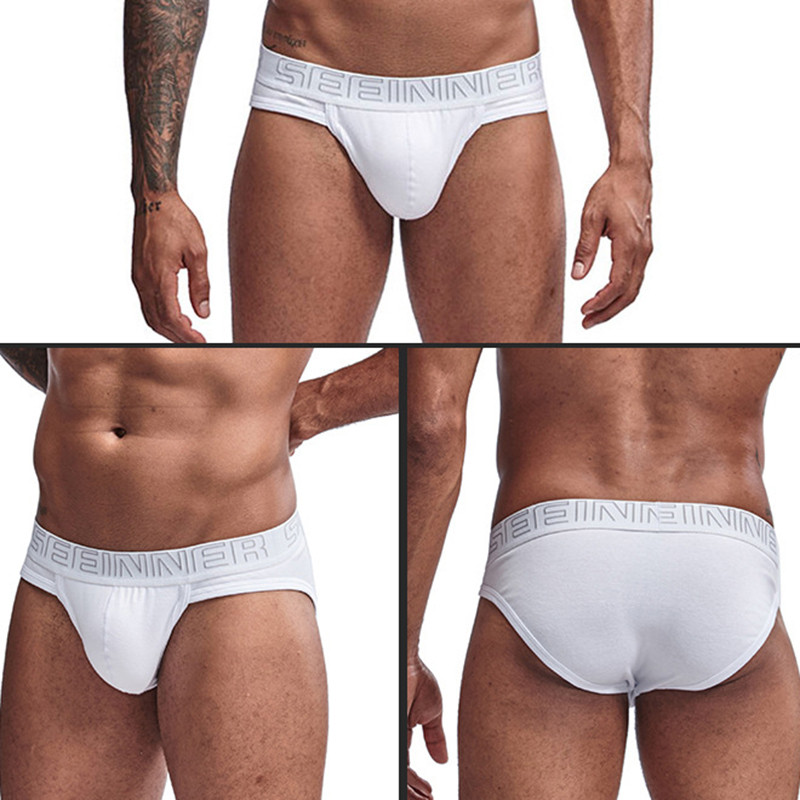 Muške donje rublje Gaćice Pamučne muške gaćice Prozračne udobne gaćice U torbica Mekane seksi bikini gaćice niskog struka