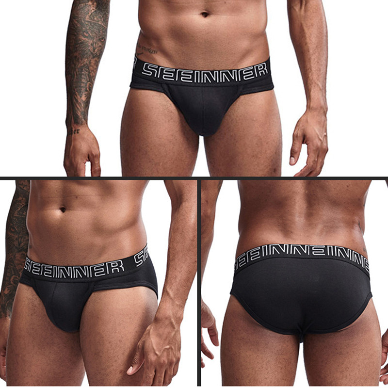 Muške donje rublje Gaćice Pamučne muške gaćice Prozračne udobne gaćice U torbica Mekane seksi bikini gaćice niskog struka