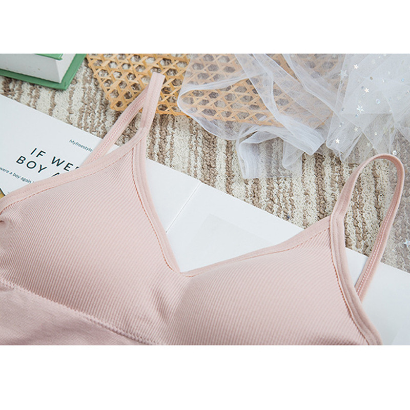 HIVOF μικρή καμιζόλα από χρυσάνθεμο, σωληνωτή μπλούζα, αθλητικά εσώρουχα για κορίτσια χωρίς ατσάλι, εσώρουχα βάσης, άνετα και αναπνεύσιμα β