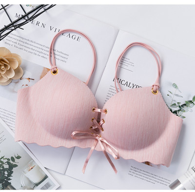 HIVOF-i uus terasest rõngasteta aluspesu ühes tükis õmblusteta eemaldatav nööriga rinnahoidja tüdrukutele, rihmaga aluspesu